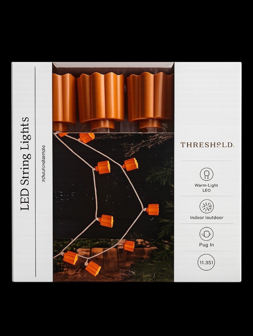 Threshold Orange LED Candle Cup String Lights